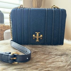 Tory Burch Denim Kira Chain Crossbody/Shoulder